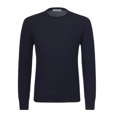 Cruciani Wool Crew - Neck Sweater in Suit Blue - SARTALE