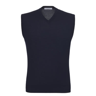 Cruciani Wool Gilet in Crow Blue - SARTALE