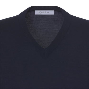 Cruciani Wool Gilet in Crow Blue - SARTALE
