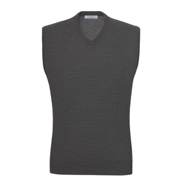 Cruciani Wool Gilet in Grey Melange - SARTALE