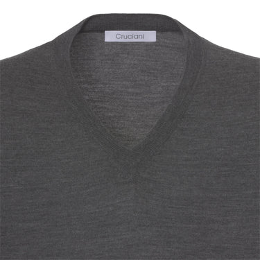 Cruciani Wool Gilet in Grey Melange - SARTALE