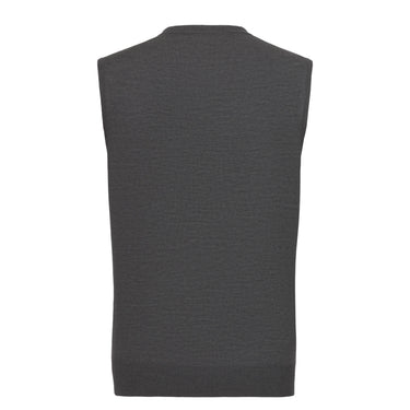 Cruciani Wool Gilet in Grey Melange - SARTALE