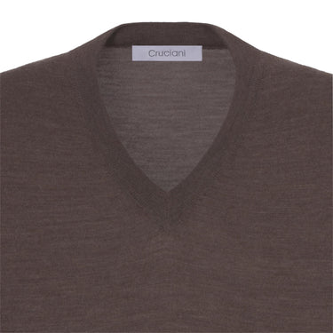 Cruciani Wool Gilet in Nutria Dark Brown - SARTALE