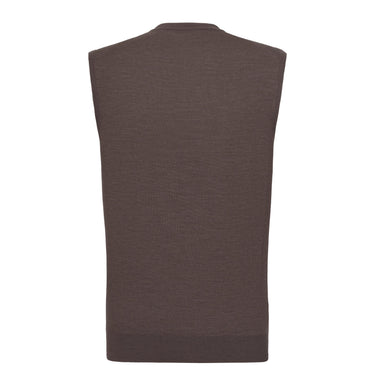 Cruciani Wool Gilet in Nutria Dark Brown - SARTALE