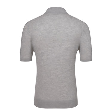 Cruciani Wool Polo Shirt in Grey Melange - SARTALE