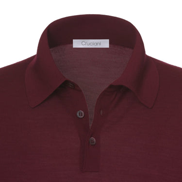 Cruciani Wool Sweater Polo Shirt in Red Rusty - SARTALE
