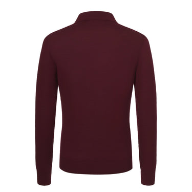 Cruciani Wool Sweater Polo Shirt in Red Rusty - SARTALE