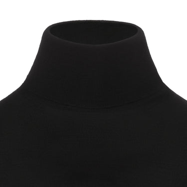 Cruciani Wool Turtleneck Sweater in Black - SARTALE
