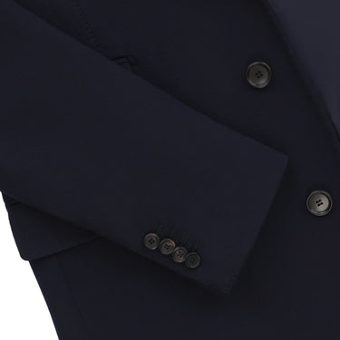 De Petrillo Single - Breasted Cashmere Coat in Navy Blue. Exclusively Made for Sartale - SARTALE