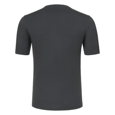 Gran Sasso Cotton Crew - Neck T - Shirt in Charcoal Grey - SARTALE