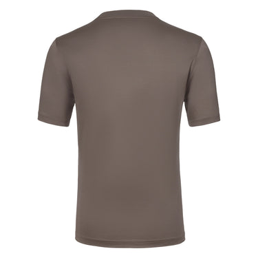 Gran Sasso Cotton Crew - Neck T - Shirt in Peanut Brown - SARTALE