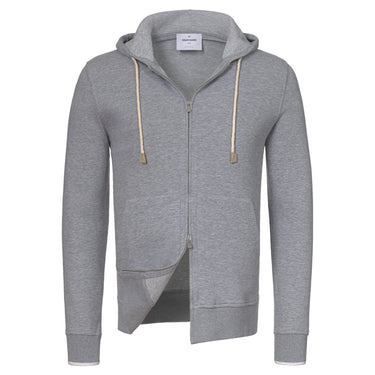Gran Sasso Hooded Sport Suit in Grey Melange - SARTALE