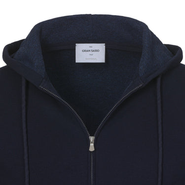 Gran Sasso Hooded Sport Suit in Midnight Blue - SARTALE