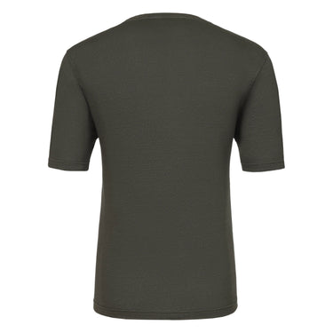 Gran Sasso Linen - Blend Crew - Neck T - Shirt in Kale Green - SARTALE