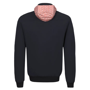 Kired Blouson in Midnight Blue with a Hidden Hood - SARTALE