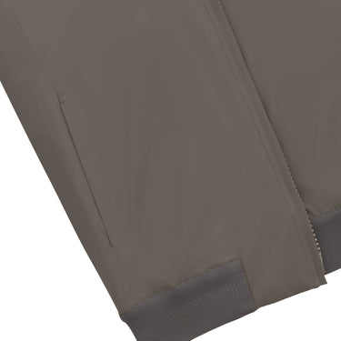 Kired Blouson in Taupe Grey with a Hidden Hood - SARTALE