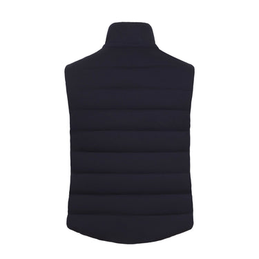 Kired Hooded Viscose - Blend Vest in Dark Blue - SARTALE