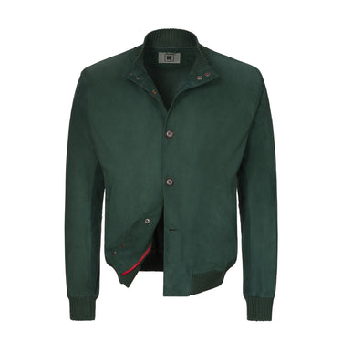 Kired Lambskin Blouson in Green - SARTALE