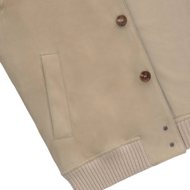 Kired Lambskin Blouson in Light Beige - SARTALE