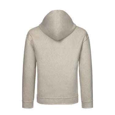 Kired Reversible Cashmere Hooded Jacket in Light Grey and Beige - SARTALE