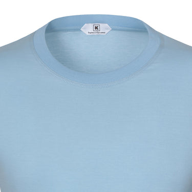 Kired Stretch - Cotton T - Shirt in Light Blue - SARTALE