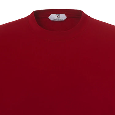 Kired Stretch - Cotton T - Shirt in Rubino - SARTALE