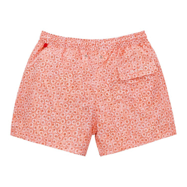 Kiton All - Monogram Swim Shorts in Peach Orange - SARTALE