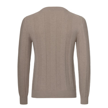 Kiton Cashmere Crew - Neck Sweater in Beige - SARTALE