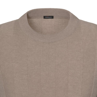 Kiton Cashmere Crew - Neck Sweater in Beige - SARTALE