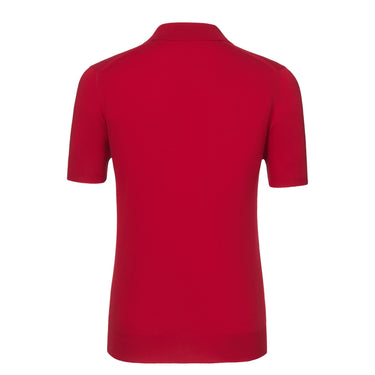 Kiton Cotton Polo Shirt in Bright Red - SARTALE