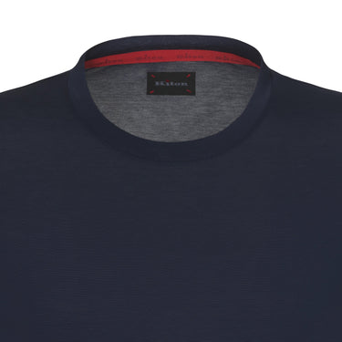 Kiton Cotton T - Shirt in Dark Blue - SARTALE