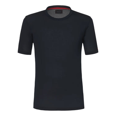 Kiton Cotton T - Shirt in Navy Blue - SARTALE