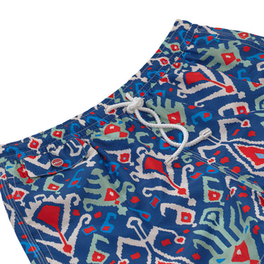 Kiton Multicolor Swim Shorts in Dark Blue - SARTALE