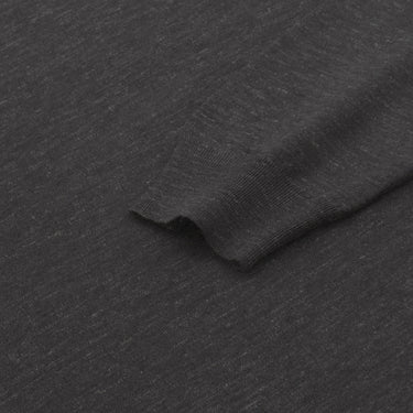 Kiton Silk - Cashmere Blend Pullover in Grey Melange - SARTALE