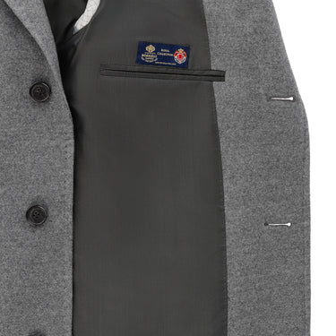 Luigi Borrelli Single - Breasted Virgin Wool Coat - SARTALE