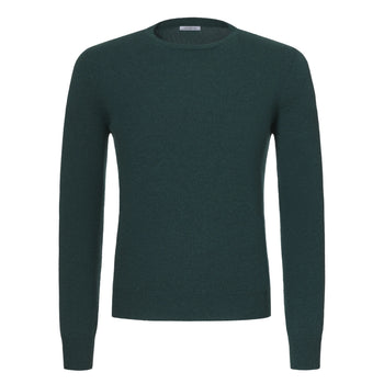 Malo Crew - Neck Cashmere Sweater in Dark Forest - SARTALE