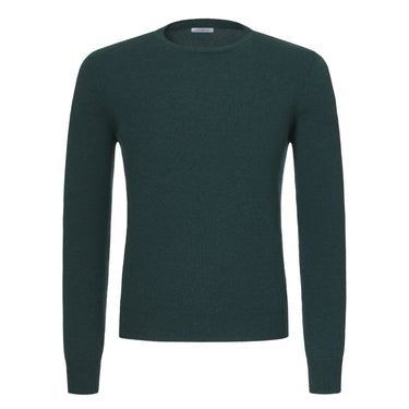 Malo Crew - Neck Cashmere Sweater in Dark Forest - SARTALE