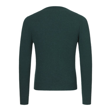 Malo Crew - Neck Cashmere Sweater in Dark Forest - SARTALE