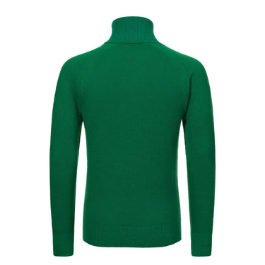 Malo Turtleneck Cashmere Forest Green Sweater - SARTALE