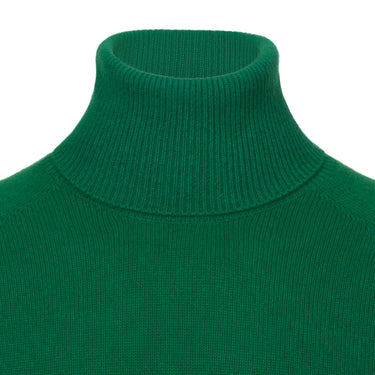 Malo Turtleneck Cashmere Forest Green Sweater - SARTALE