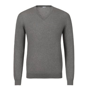 Malo V - Neck Long Sleeve in Grey - SARTALE