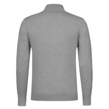 Mandelli Zip - Up Sweater in Grey - SARTALE