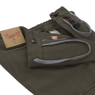 Marco Pescarolo Slim - Fit Cargo Drawstring Trousers in Mineral Green - SARTALE