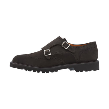 Pellettieri Di Parma Suede Double - Monk in Granite Brown - SARTALE