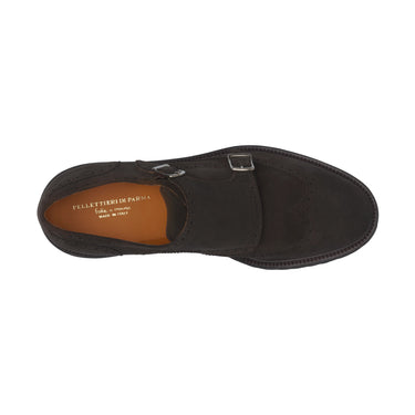 Pellettieri Di Parma Suede Double - Monk in Granite Brown - SARTALE