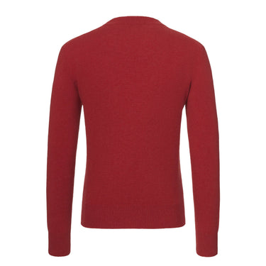 Piacenza Cashmere Cashmere Crew - Neck Pullover in Hibiscus Red - SARTALE