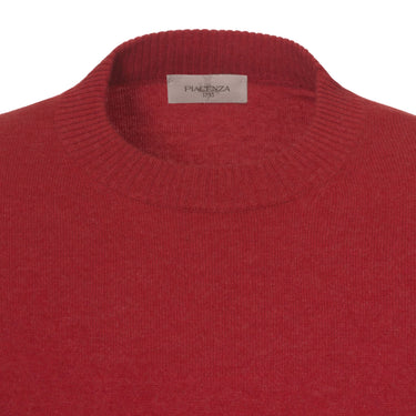 Piacenza Cashmere Cashmere Crew - Neck Pullover in Hibiscus Red - SARTALE