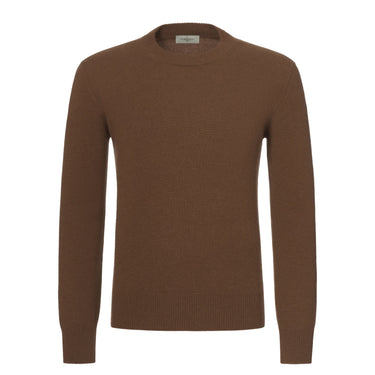 Piacenza Cashmere Cashmere Crew - Neck Pullover in Somali Brown - SARTALE