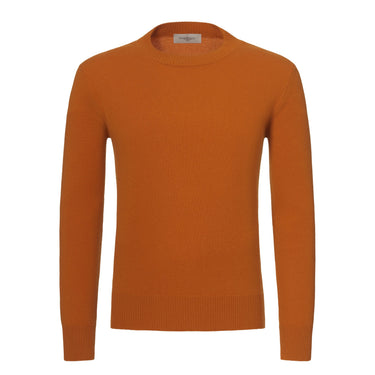 Piacenza Cashmere Cashmere Crew - Neck Pullover in Titian red - SARTALE