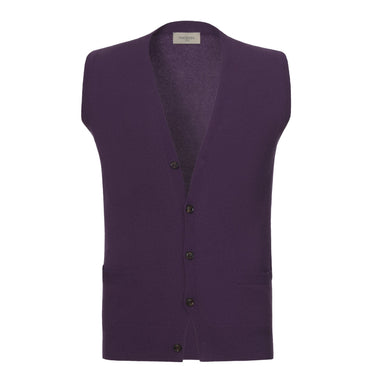 Piacenza Cashmere Cashmere Gilet in Deep Violet - SARTALE